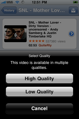 YourTube – Video download iPhone App