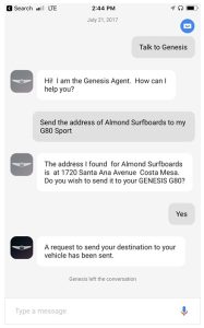 Genesis Google Assistant Konversation 1