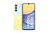 Samsung Galaxy A15 5G Smartphone, Simlockfrei ohne Vertrag, Android-Handy, Schnellladefunktion, 128 GB, Yellow, 2,5 Jahre Herstellergarantie [Deutsche Version]