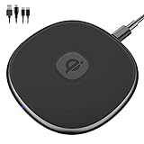 NANAMI Fast Wireless Charger Pad, Maximal 15W Schnelles Kabelloses Ladegerät,Qi Induktive Drahtloses Ladestation für iPhone 13/12/11/XS Max/XR/X/8/8+, Samsung Galaxy S21/S20/S10/S9/S8+/Note 20/Airpods