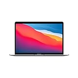 Apple 2020 MacBook Air Laptop M1 Chip, 13' Retina Display, 8 GB RAM, 256 GB SSD Speicher, Beleuchtete Tastatur, FaceTime HD Kamera, Touch ID, Space Grau