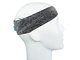 SmartEar Sport-Stirnband für Hörprozessoren/Audioprozessoren/Implantate - verstärkt mit elastischem Band - Staub- und schweißbeständig - Grau - M