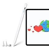 Stift, Pencil für Apple iPad (2018-2023)–Hochpräzise, Handflächenerkennung, 3 LED-Anzeige, Neigungsempfindlich, Magnetisches Pen Kompatibel mit iPad/iPad Pro/iPad Mini/iPad Air