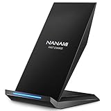 NANAMI Fast Wireless Charger,Induktive Ladestation für iPhone 13 12 pro 12 11 XS Max XR X 8 Plus,kabelloses Ladegerät Qi Charger Handy ladestation Schnell für Samsung Galaxy S22 S21 S20 S10 S9 Note 20