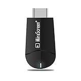 4K Wireless HDMI Display Adapter, MiraScreen K6 5G WiFi Display Dongle HDMI Streaming Stick for iOS / Windows / Android to TV / Projector / Display Support DLNA Miracast Airplay (Black)