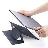 MOFT Unsichtbarer Schlanker Laptop Ständer, Sofortiges EIN- und Ausschalten, Einstellbare Goldene Betrachtungswinkel, Kompatibel mit Laptops bis zu 17 Zoll