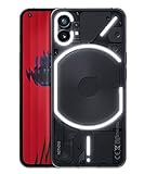 Nothing Phone (1) – 8 GB RAM + 256 GB, Glyph Interface, 50-MP-Dualkamera, OS, OLED-Display (6,55 Zoll, 120 Hz), schwarz, A063