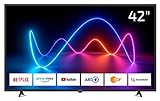 DYON Movie Smart 42 XT 105 cm (42 Zoll) Fernseher (Full-HD Smart TV, HD Triple Tuner (DVB-C/-S2/-T2), Prime Video, Netflix & HbbTV)