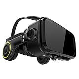 Hi-SHOCK Premium VR Brille - X4 - Gaming Brille für 3D Spaß - VR Headset mit integrierten Kopfhörern für 4,7-6,2 Android Smartphones - Ideal für Virtual Reality 360 Videos