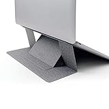MOFT Unsichtbarer schlanker Laptop-Ständer, selbstklebend und wiederverwendbar, Verstellbarer Perfekter Betrachtungswinkel, kompatibel mit Laptops bis zu 15,6 Zoll (Jean grau)