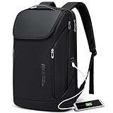 BANGE Business-Smart-Rucksack, wasserdicht, 39,6 cm (15,6 Zoll), Laptop-Rucksack mit USB-Ladeanschluss, langlebiger Reise-Rucksack schwarz