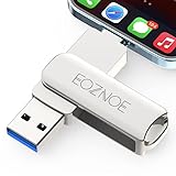 EOZNOE 256GB USB Stick für iPhone Flash-Laufwerk, 3-in-1 iPhone Speicherstick USB 3.0 Externer Speicher, iPhone-Foto-Stick Speichererweiterung kompatibel mit iPhone/iPad/Android/PC/Mac