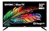 DYON iGoo-TV 32H 80cm (32 Zoll) Google TV (HD Triple Tuner, Prime Video, Netflix, Google Play Store für DAZN, Disney+, Apple TV+, Paramount+, waipu.tv UVM., Google Assistant) [Mod. 2023]